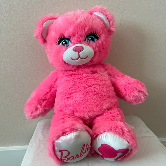 Build A Bear 2023 Barbie Movie Pink Plush Bear Limited Edition BAB HTF - Picture 1 of 7